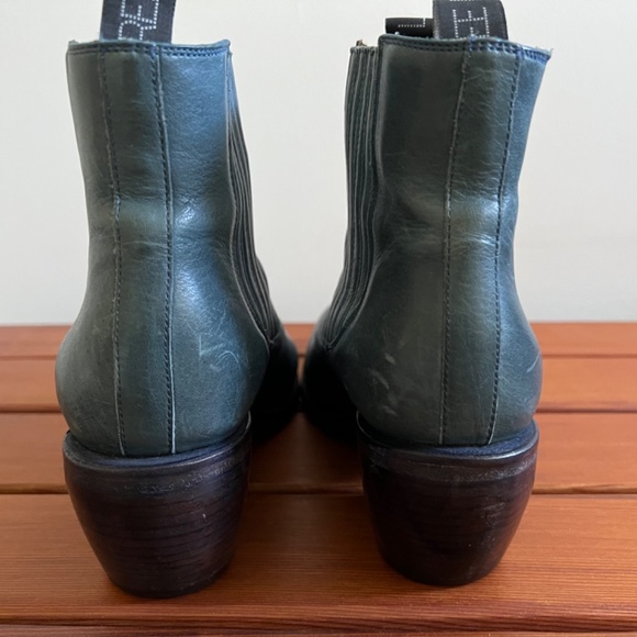 Chelsea Boots made in France by Freelance, genuine leather, Indigo/Denim colour - Picture 4 of 4